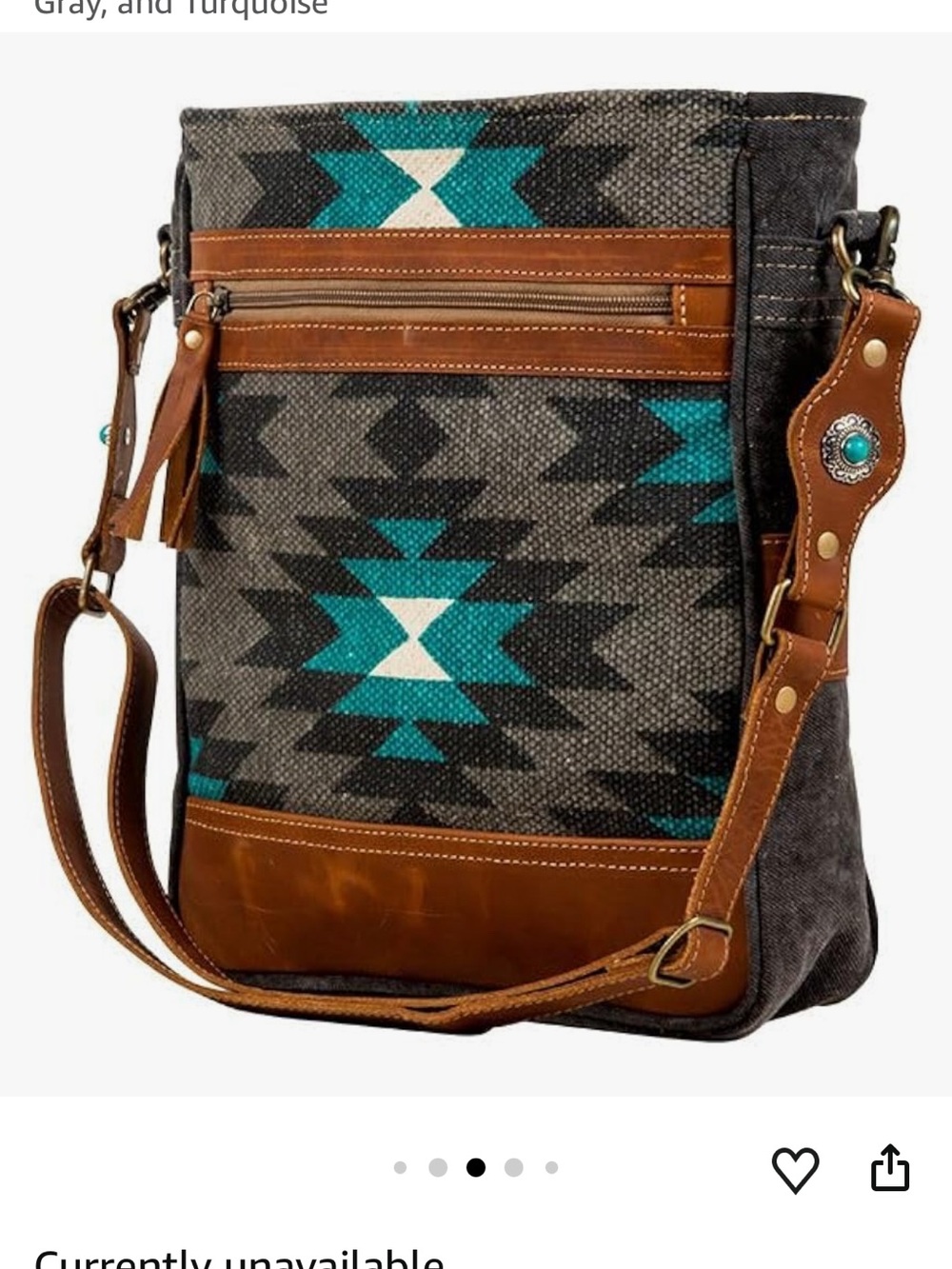 Myra Starfire Aztecs Crossbody Bag Purse New